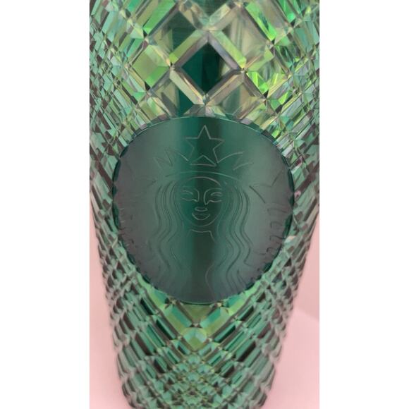 Starbucks 2021 Jeweled Green Cold Tumbler 16 oz - Never Used - Picture 2 of 4